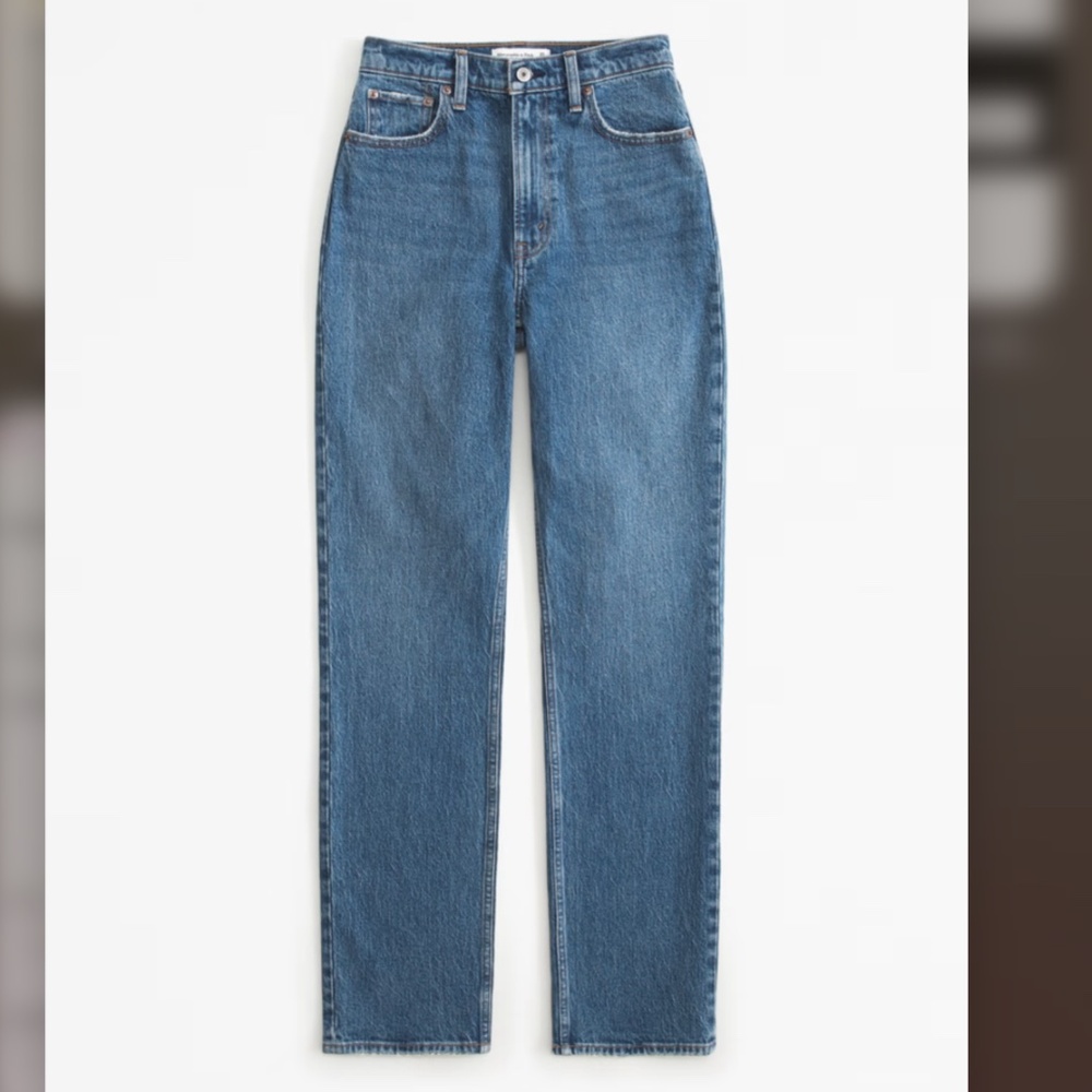 Abercrombie Curve Love Ultra High Rise 90s Straight Jean